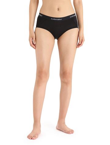 Sous Vêtement Icebreaker Merino Sprite Hot Pants Femme Noir | FR 1708BEXC